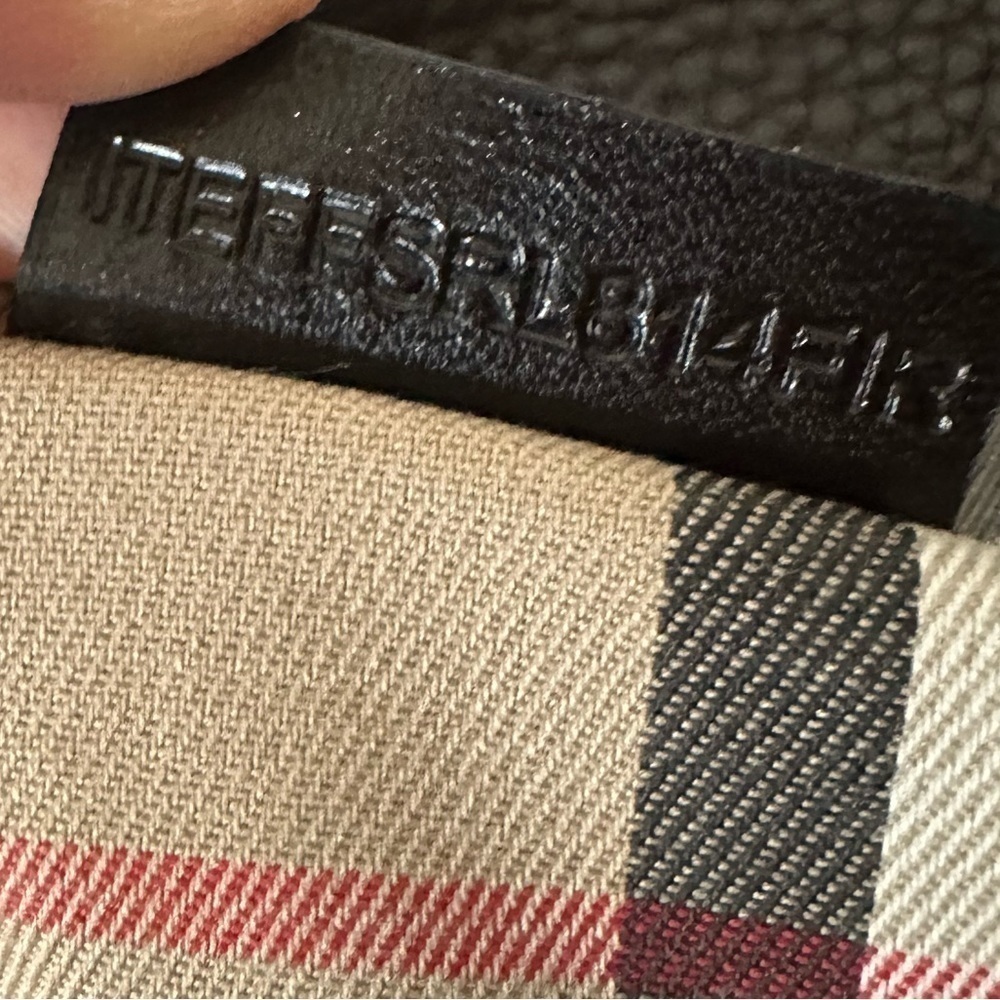 BURBERRY Brown Grained Leather Canterbury w/ House Check Bag - Picture 14 of 17